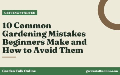 10 Common Gardening Mistakes Beginners Make and How to Avoid Them