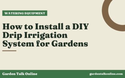How to Install a DIY Drip Irrigation System for Gardens