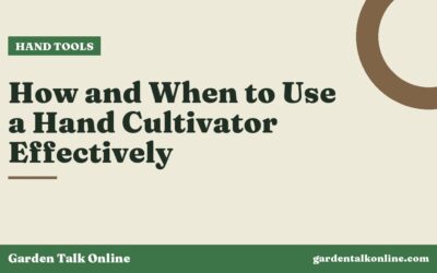 How and When to Use a Hand Cultivator Effectively