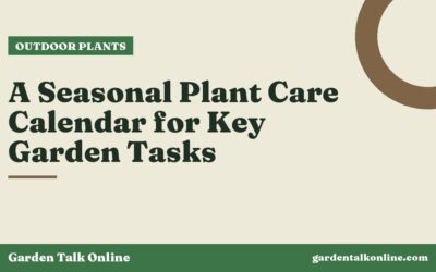 A Seasonal Plant Care Calendar for Key Garden Tasks