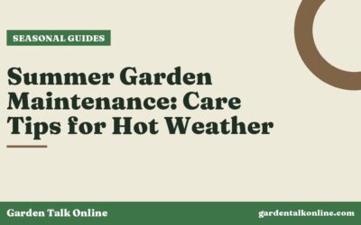 Summer Garden Maintenance: Care Tips for Hot Weather