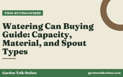Watering Can Buying Guide: Capacity, Material, and Spout Types